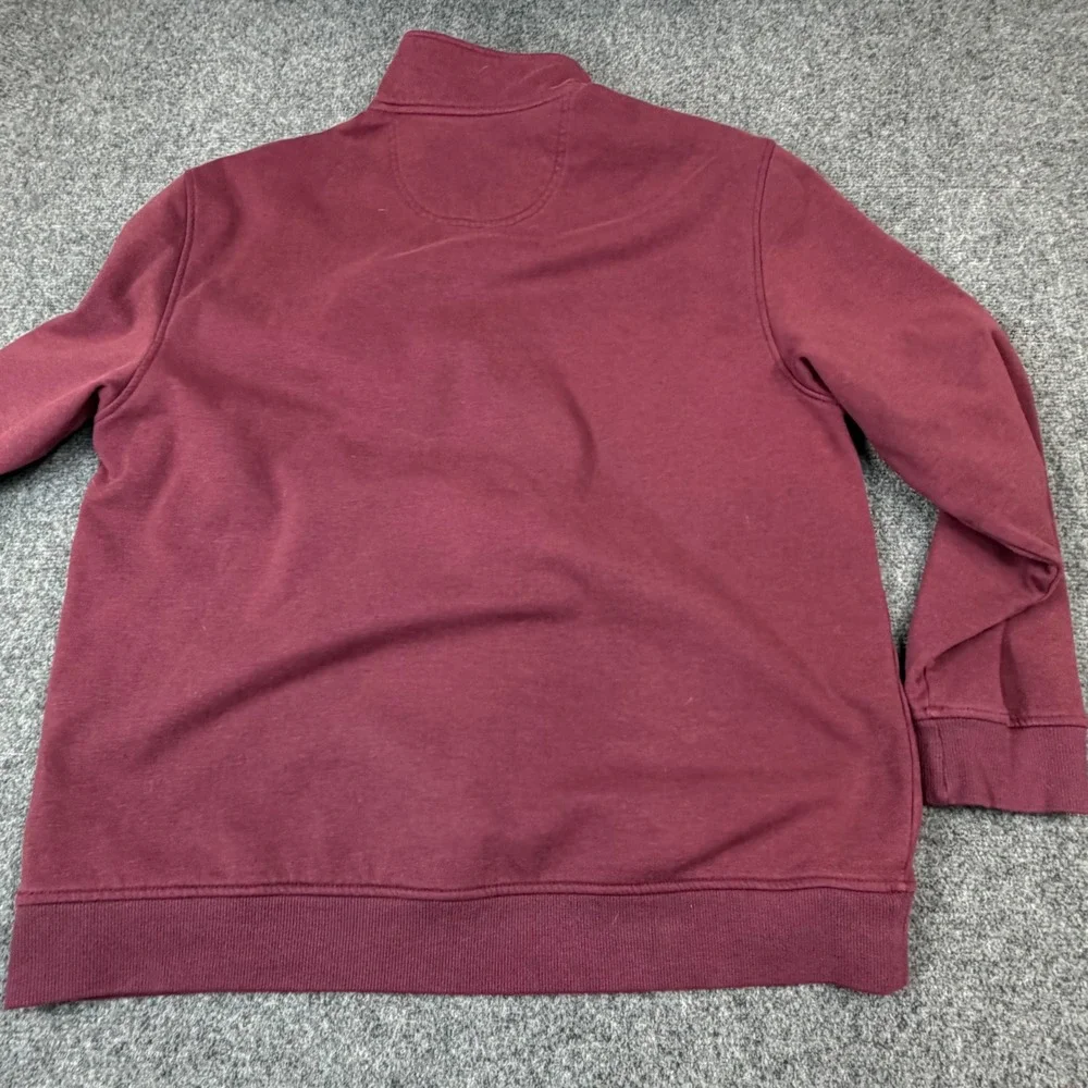 IZOD Advantage Performance Stretch Mens XL Quarter Zip Pullover Burgundy‎ Maroon